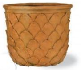 Lightweight terracotta style pineapple planter