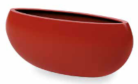 Alkmaar Plus oval planter bowl with top lip