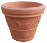 Large decorative terracotta style pot
