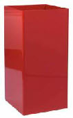 Tall square synthetic planter in a range of colours.